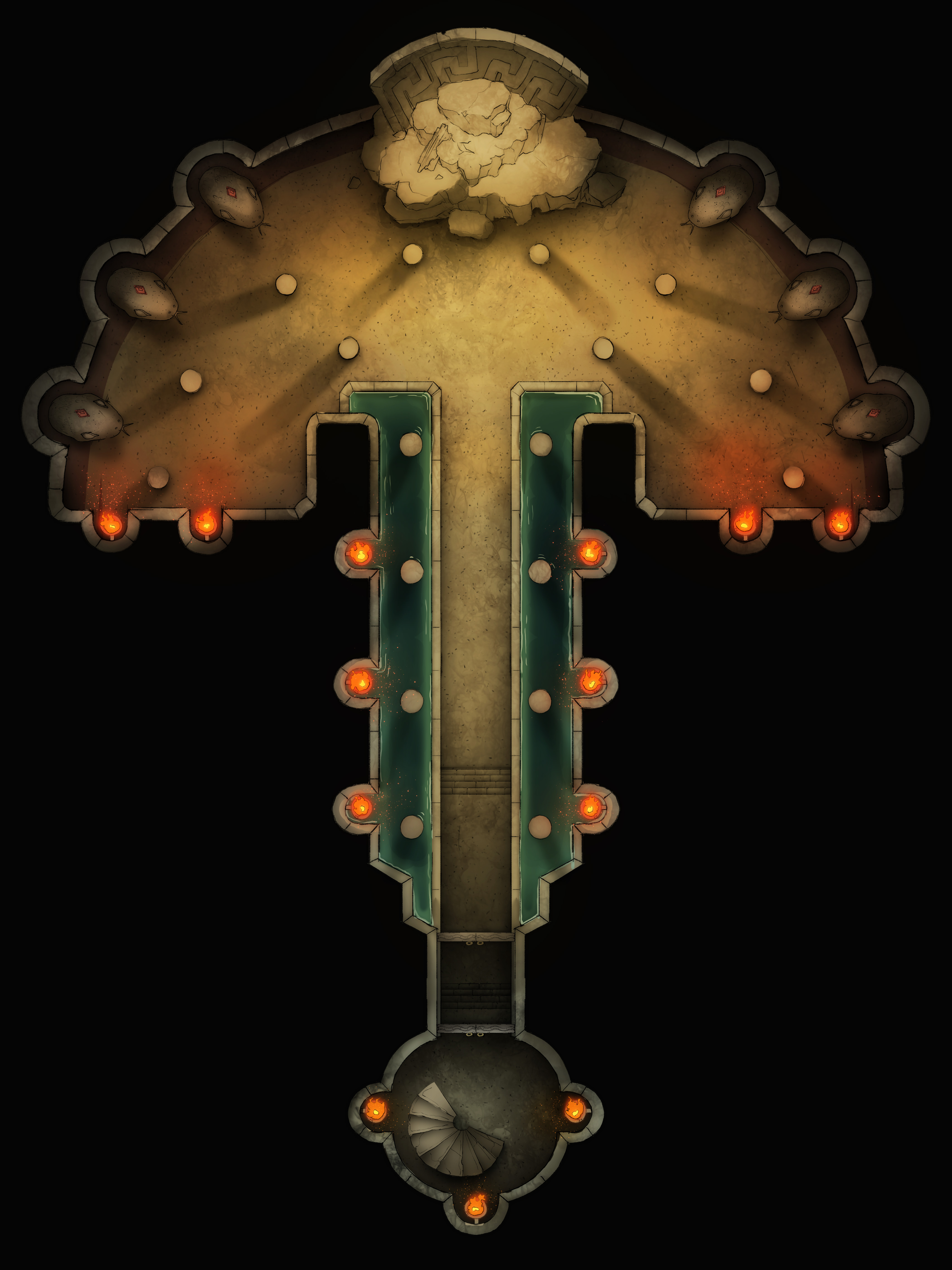 Boss Chamber Battlemap